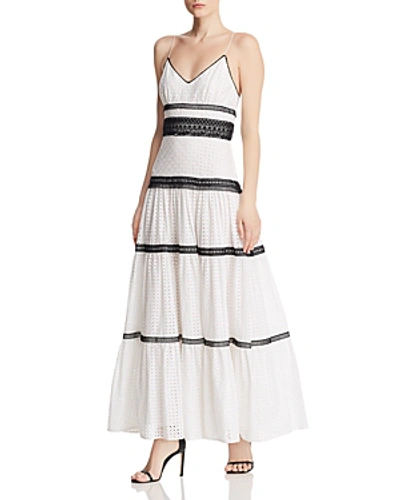 Shop Jill Jill Stuart Eyelet Lace Maxi Dress In Off White