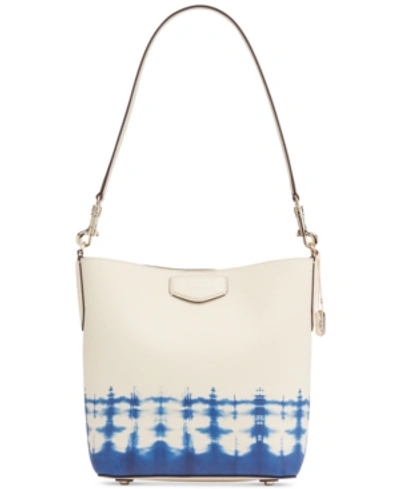 Shop Dkny Sullivan Leather Bucket Bag, Created For Macy's In Ivory