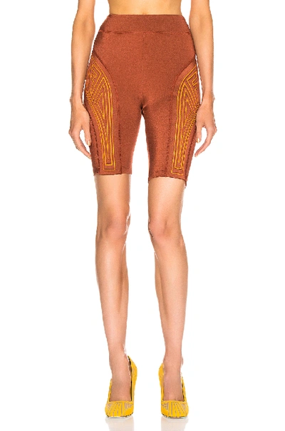 Shop Fendi Ffreedom Biker Short In Tamarind