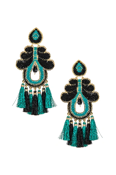 Shop Mercedes Salazar Curubas Earrings In Turquoise