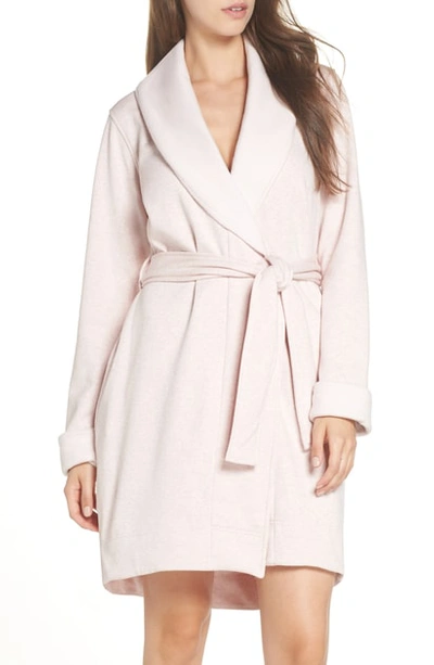 Shop Ugg Blanche Ii Short Robe In Sachet Pink Heather
