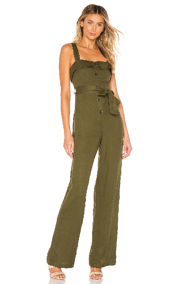 Lovers & Friends Lovers + Friends Arty Jumpsuit In Olive. In Green