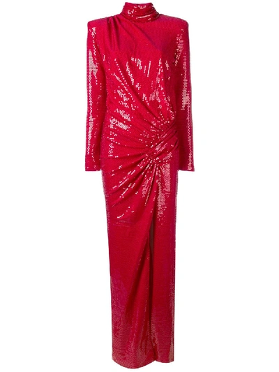 Shop In The Mood For Love Sequined Josefina Dress - Red