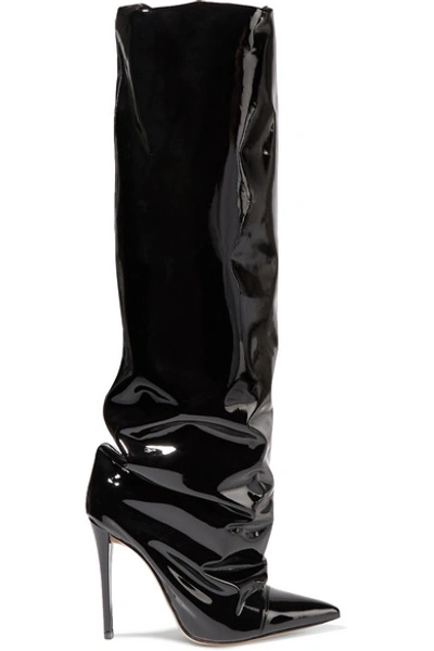 Shop Alexandre Vauthier Sasha Pvc Knee Boots In Black