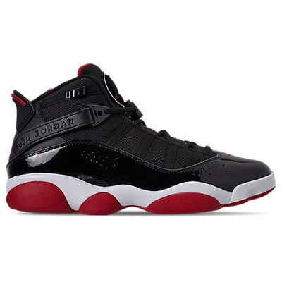 Shop Nike Men's Air Jordan 6 Rings Basketball Shoes In Black / Red