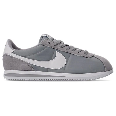 Shop Nike Men's Cortez Basic Nylon Casual Shoes, Grey - Size 10.0