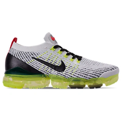 Shop Nike Men's Air Vapormax Flyknit 3 Running Shoes In White