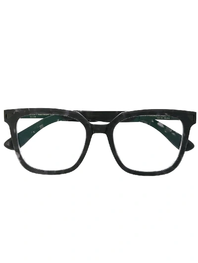 Shop Mykita Square Glasses In Black
