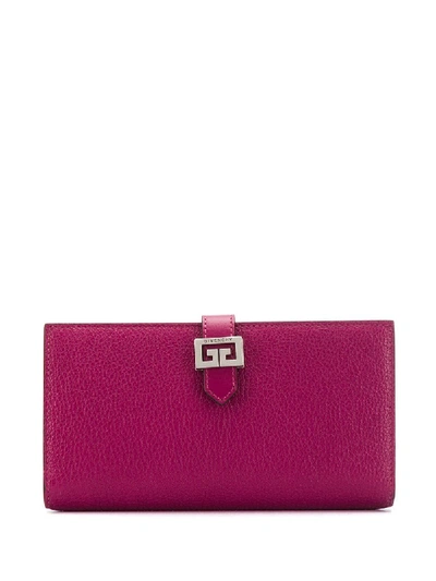 Shop Givenchy Gv3 Continental Wallet In Rosa