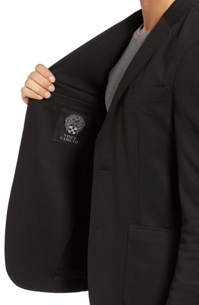 Shop Vince Camuto Slim Fit Stretch Knit Sport Coat In Black 2