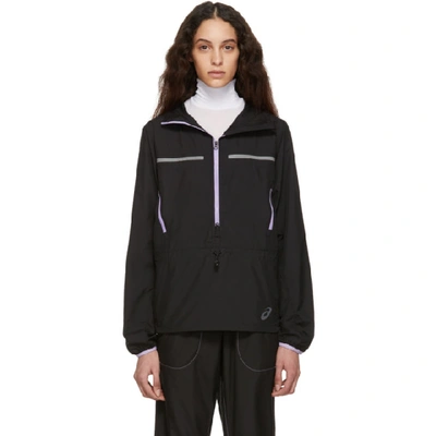 Shop Kiko Kostadinov Black Asics Edition Woven Jacket In 001 Perform