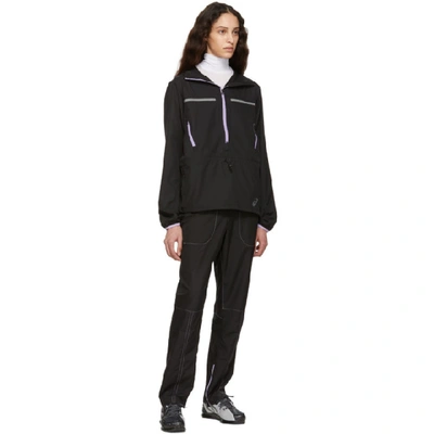 Shop Kiko Kostadinov Black Asics Edition Woven Jacket In 001 Perform