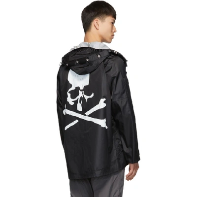 Shop Mastermind Japan Mastermind World Black Hooded Coach Coat