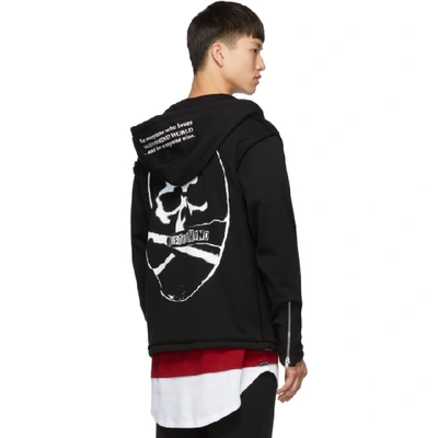 Shop Mastermind Japan Mastermind World Black Graffiti Logo Hoodie