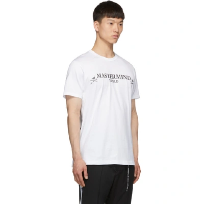 Shop Mastermind Japan Mastermind World White Logo T-shirt