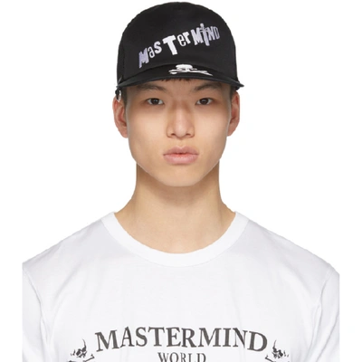 Shop Mastermind Japan Mastermind World Black Graffiti Logo Cap