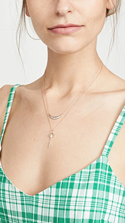 Shop Adina Reyter 14k Large Curve Necklace In Gold