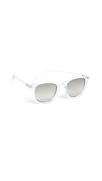 Shop Le Specs Fire Starter Sunglasses In Glacier/khaki Grad