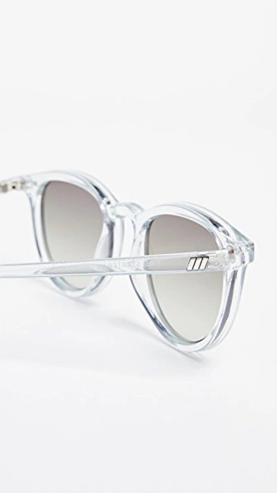 Shop Le Specs Fire Starter Sunglasses In Glacier/khaki Grad