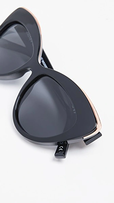 Shop Le Specs Beautiful Stranger Sunglasses In Black