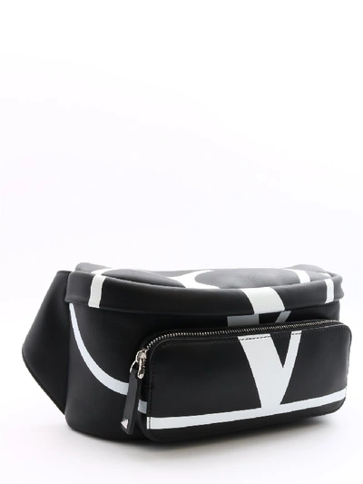 Shop Valentino Go Logo Belt Bag In Black