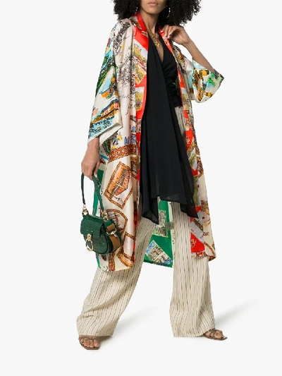 Shop Rianna + Nina 'souvenir' Kimono Mit Gürtel In Multicoloured