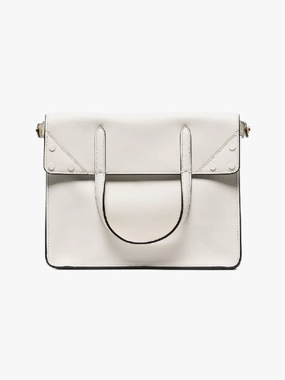 Shop Fendi Flip Small Handbag In White