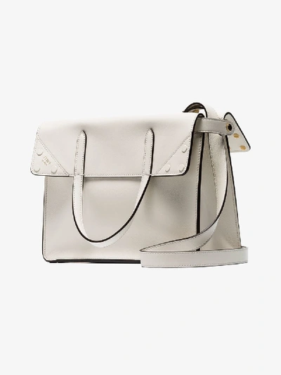 Shop Fendi Flip Small Handbag In White