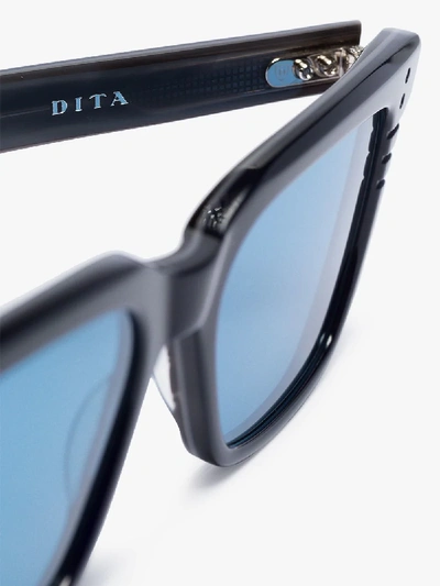 Shop Dita Eyewear Eckige 'drx Sequoia' Sonnenbrille In Black