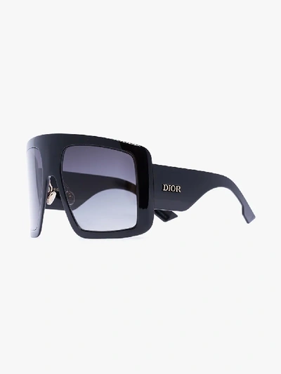 Shop Dior Eyewear Black Solight 1 Sunglasses
