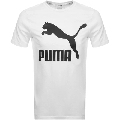 Shop Puma Classics T Shirt White