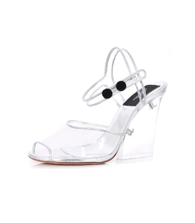 MARC JACOBS Wedge Sandal with Plexiglass Heel in Clear 