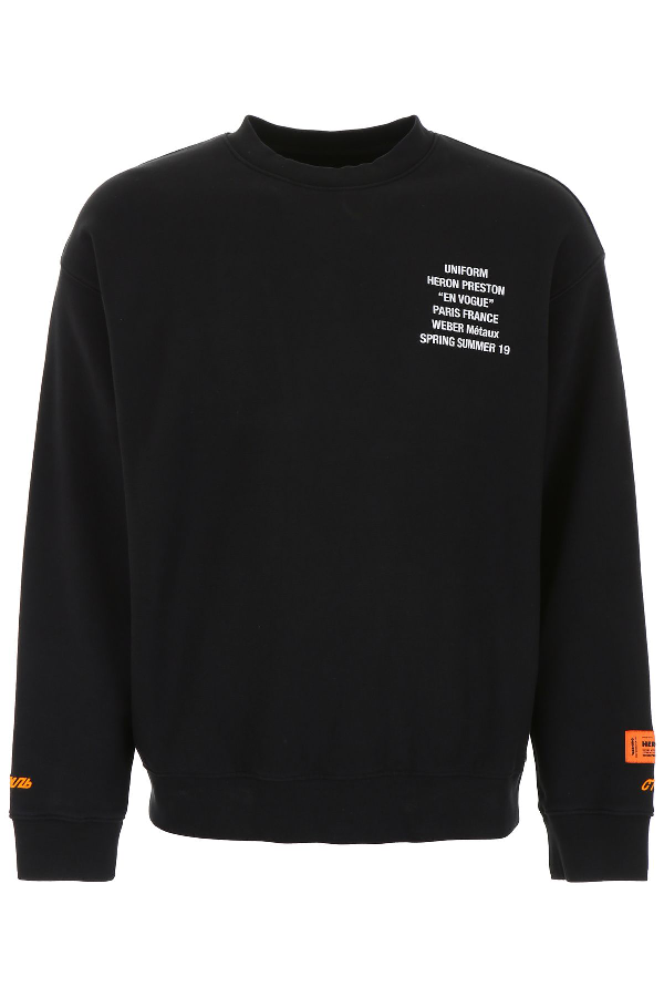 Heron Preston Printed Sweatshirt In Black Multi | ModeSens