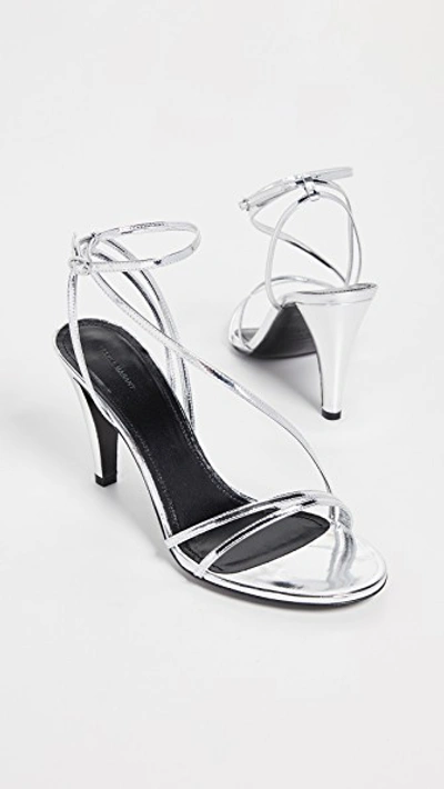 Shop Isabel Marant Arora Sandals In Silver