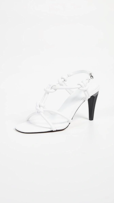 Shop Rebecca Minkoff Laciann T-strap Sandals In White