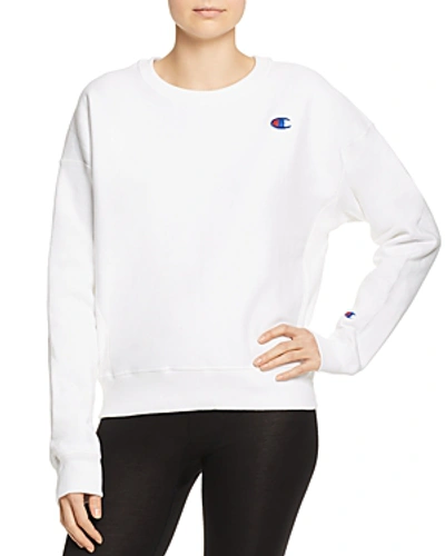 Shop Champion Reverse-weave Sweatshirt In White