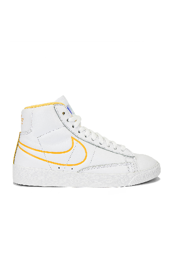 nike blazer mid white topaz gold