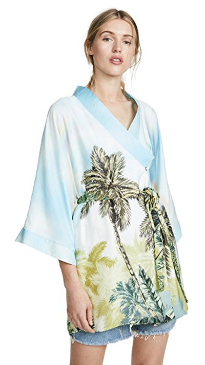 Shop Le Superbe Madame Wong Kimono In Somewhere Over The