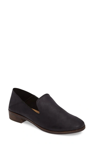 Shop Lucky Brand Cahill Flat In Black Leather