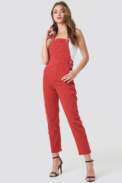 Shop Abrand A 94 Slim Dungaree Red In Cherry