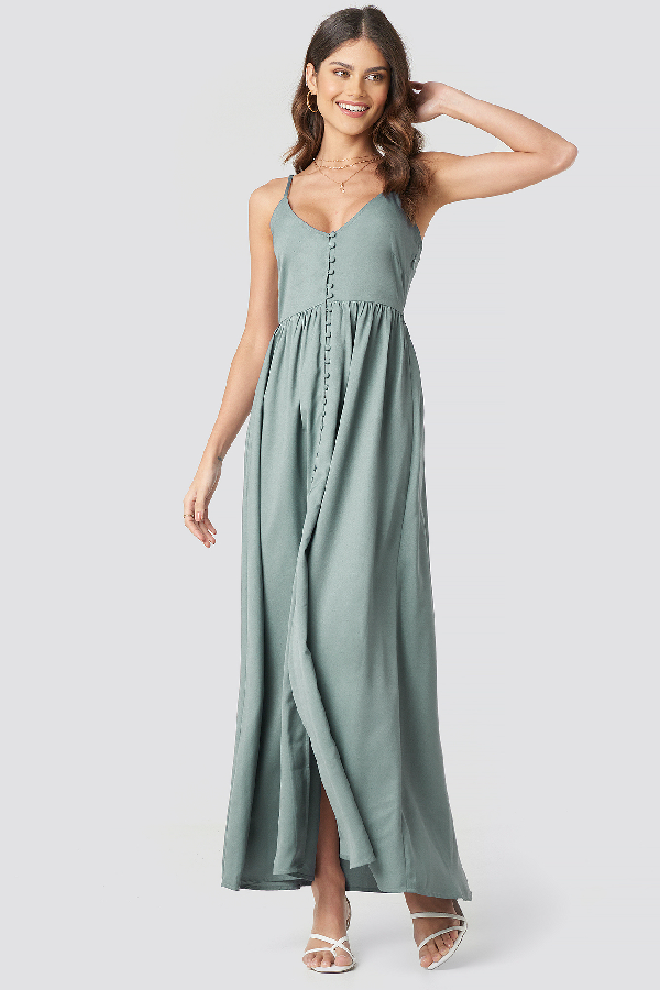 dusty green maxi dress