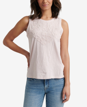 lucky brand applique tank