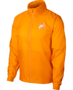 Nike Men's Logo Hooded Jacket In Orange 