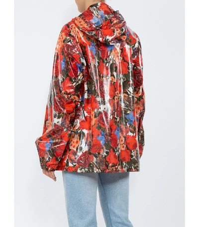 Shop Marni Floral Zipped Jacket In Multi