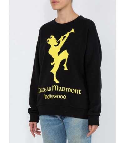 Shop Gucci Chateau Marmont Sweatshirt In Black