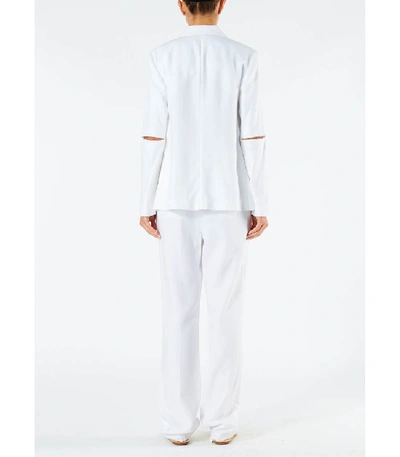 Shop Tibi Spring High Waisted Sebastian Pant In White