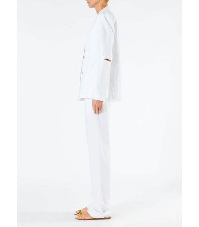 Shop Tibi Spring High Waisted Sebastian Pant In White