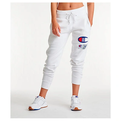 Shop Champion Women's Century Jogger Pants, White - Size Med
