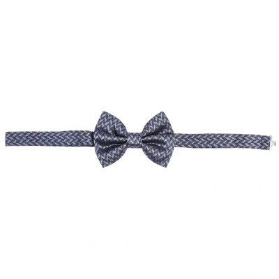 Shop Emporio Armani Men's Silk Bow Tie In Blue