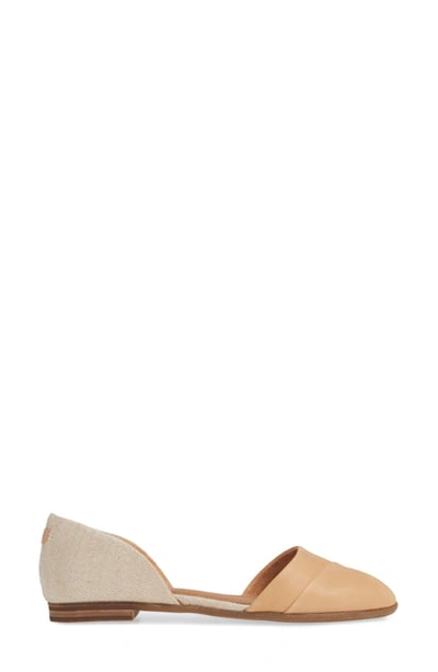 Shop Toms Jutti D'orsay Flat In Honey Leather/ Rose Gold